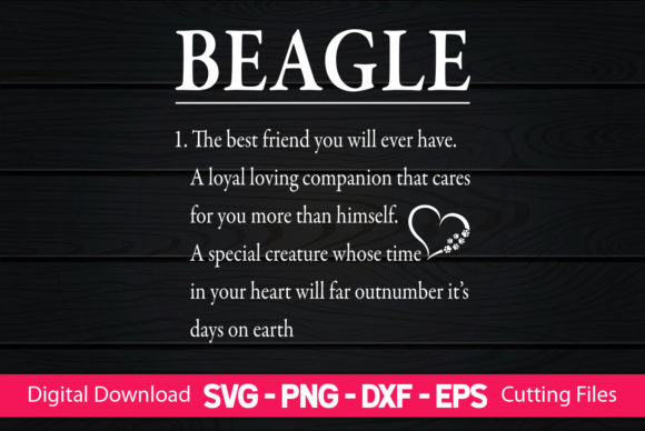 Funny Beagle Definitions: A Designer's Review for Graphics & Crafts