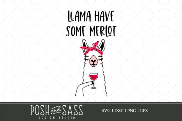 Funny Llama Wine SVG Sublimation PNG for Graphics and Crafts