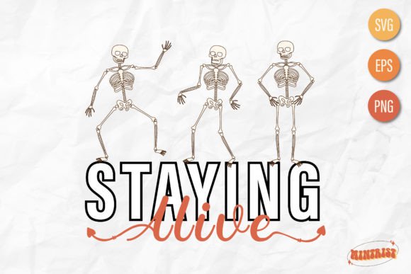Funny Sekeleton Halloween SVG Design for Graphics and Crafts