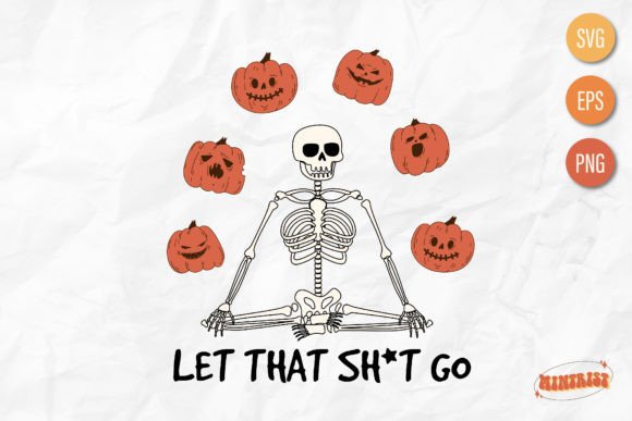 Funny Skeleton Halloween SVG Design for Graphics & Crafts