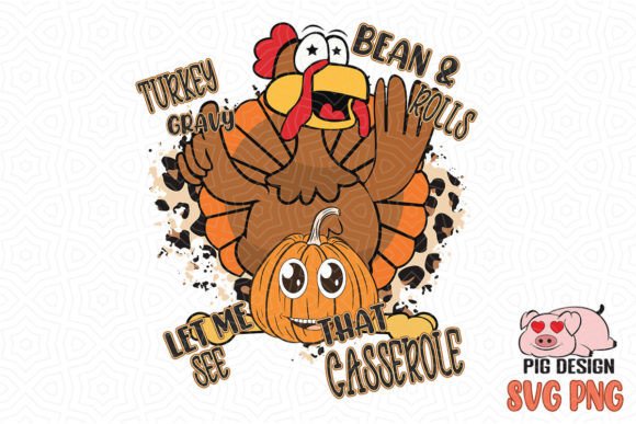 Funny Turkey Pumpkin SVG Sublimation for Graphics and Crafts