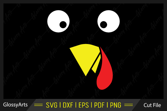 Funny Turkey Vector Svg Printable File for Graphics and Crafts
