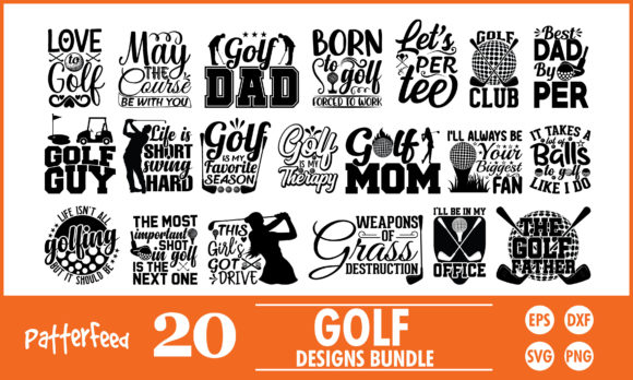 Golf SVG Bundle, Funny Golf Designs