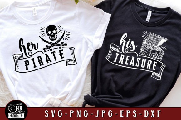 Her Pirate His Treasure, Couples Cruise Graphics in Crafts