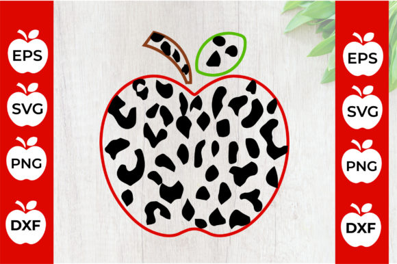 Leopard Apple Svg Graphics for Crafts and Branding