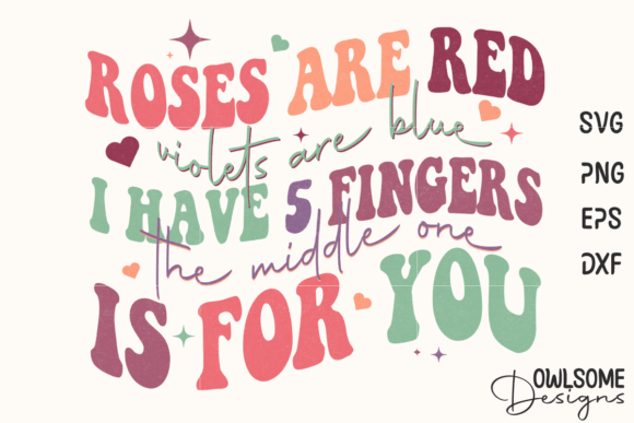 Rose Are Red Funny Valentine Quotes SVG Graphics for Crafts