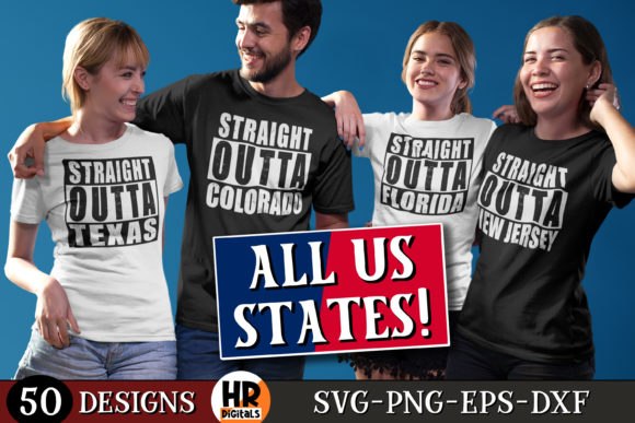 US States Bundle Straight Outta Texas